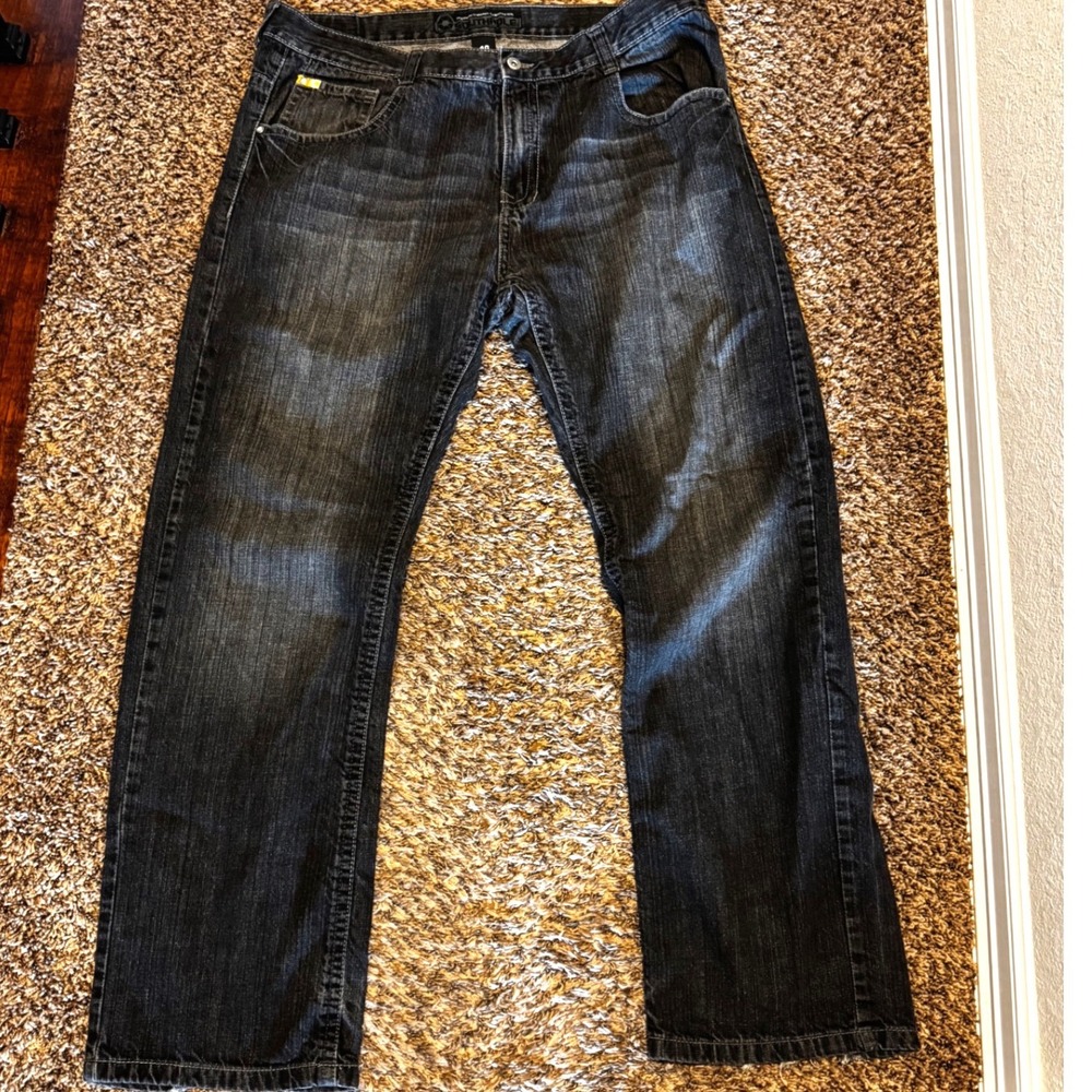 Vintage Y2K Southpole Gold Tab Faded Black Jeans Skater Grunge Size 40